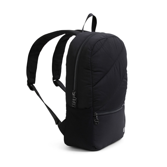 Luxe gesteppter Rucksack für Damen Schwarz