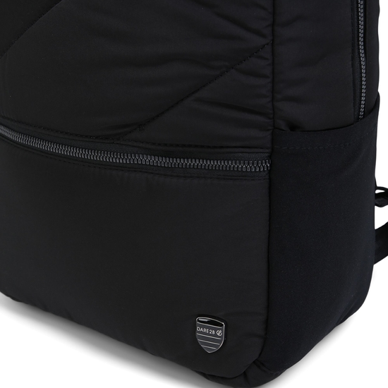 Luxe gesteppter Rucksack für Damen Schwarz