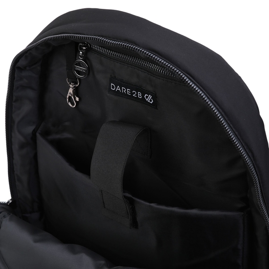 Luxe gesteppter Rucksack für Damen Schwarz