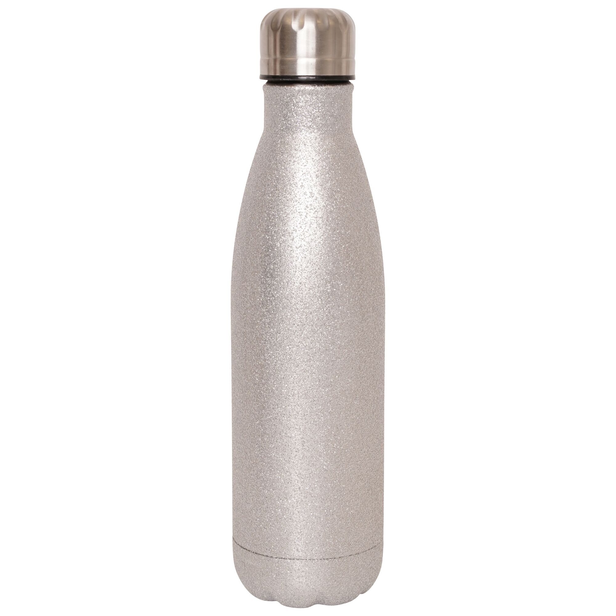 Dare 2B Unisex Silver Metal Glitter Drinks Bottle
