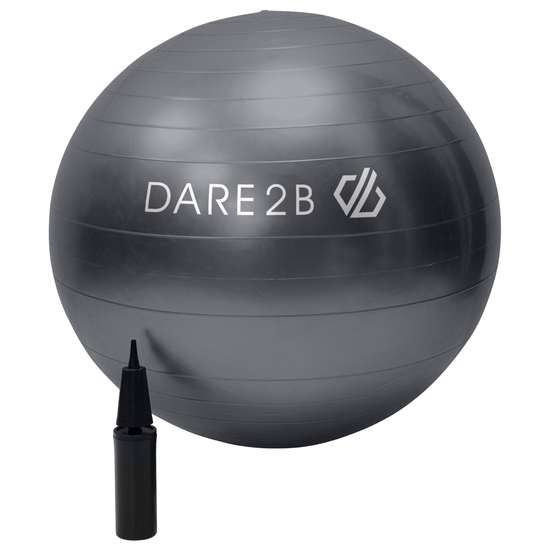 Fitness Ball With Pump Ebony Grey