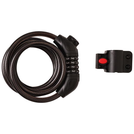 Coil Bike Lock Black