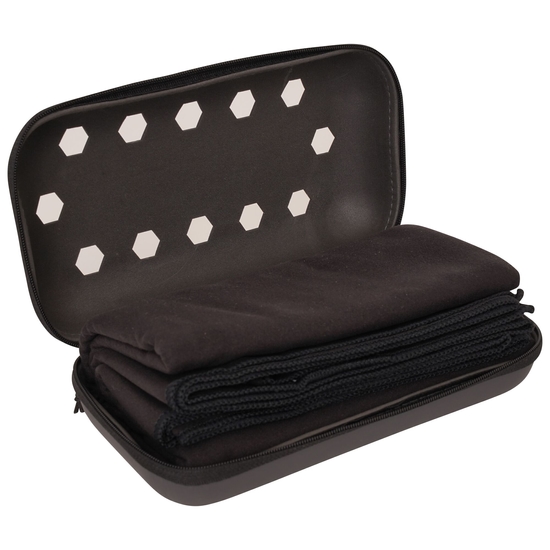 Hex Towel Black