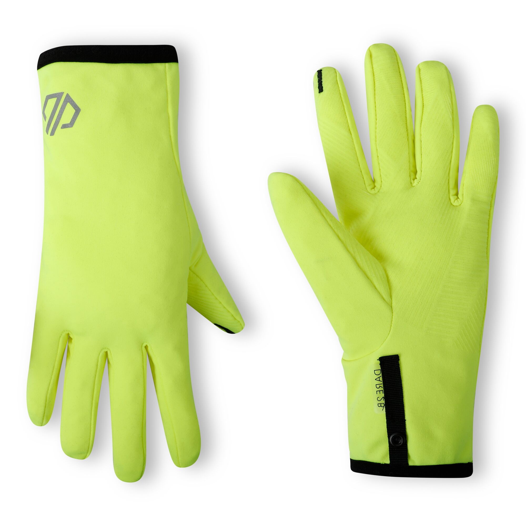 Dare 2b Unisex Endurance Stretch Liner Gloves in Bright Yellow | Size: Small/Medium - Image 3