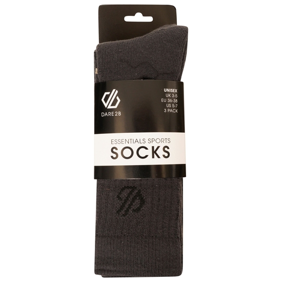 Pack De 3 Paires De Chaussettes De Sport Adultes ESSENTIALS Gris