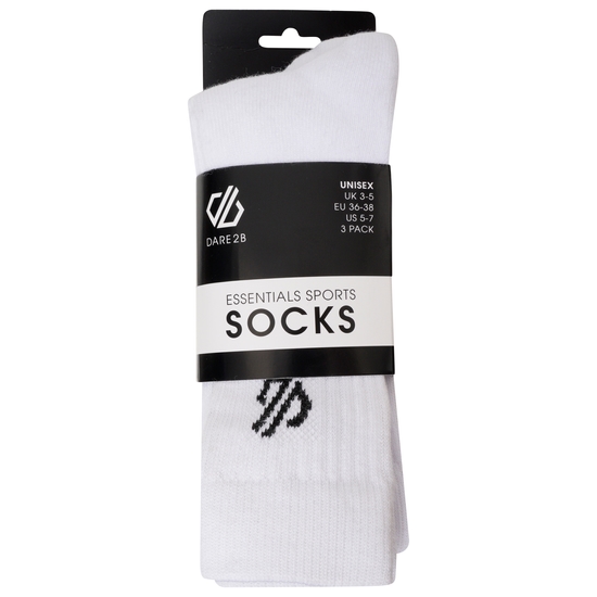 Pack De 3 Paires De Chaussettes De Sport Adultes ESSENTIALS Blanc
