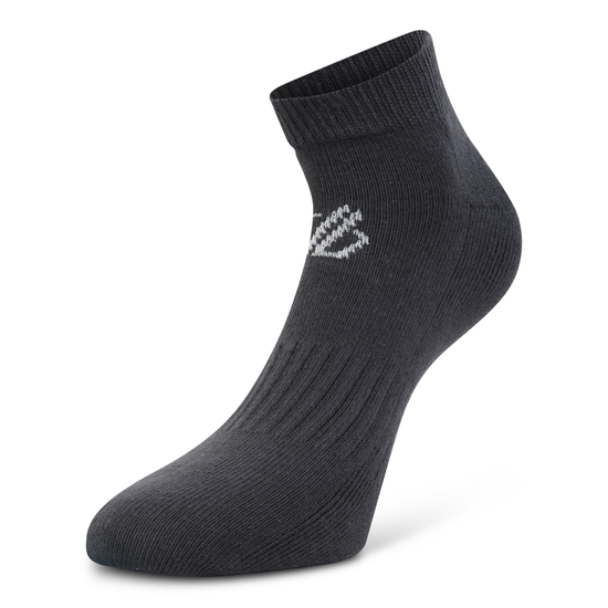 Adult's Essentials No Show Socks 2 Pack Ebony Grey