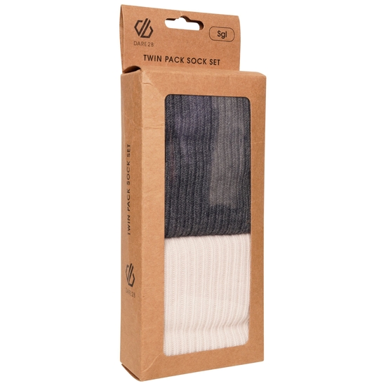 At Ease Socks Set Barley White Charcoal Grey