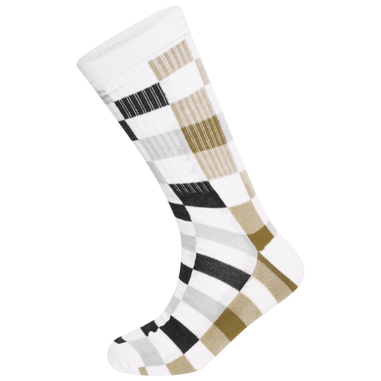 Henry Holland - Two Of A Pair Sock Set White & Checkerboard