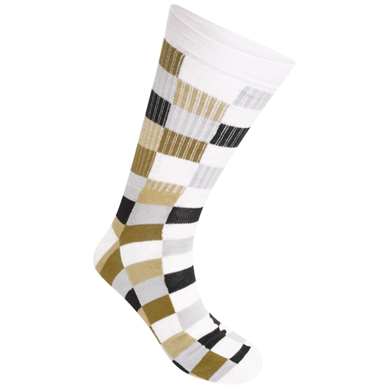 Henry Holland - Two Of A Pair Sock Set White & Checkerboard