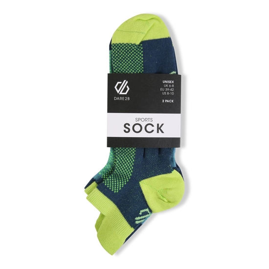 Accelerate Socken für Erwachsene, 2er-Pack Blau