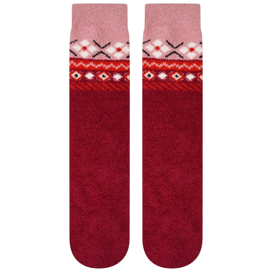 Erwachsene Festivity flauschige Socken Rot