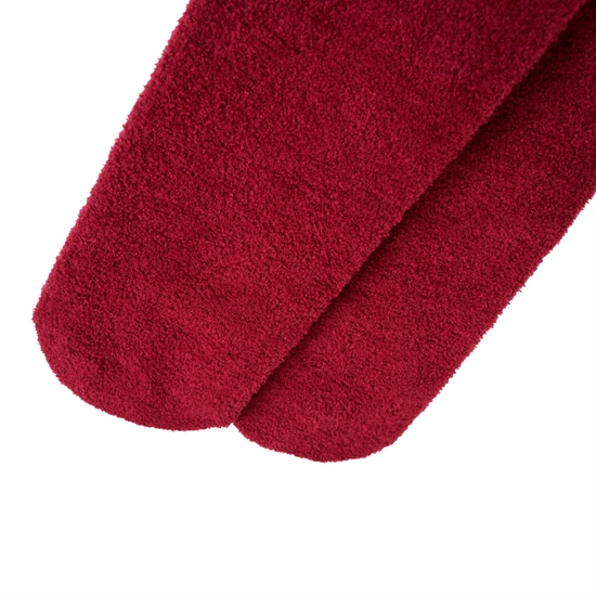 Chaussette pelucheuse Adulte FESTIVITY Rouge