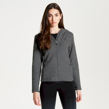 Dare 2b Herald Sweat Capuche Effet Tricot Zipp/é Knitwear Femme