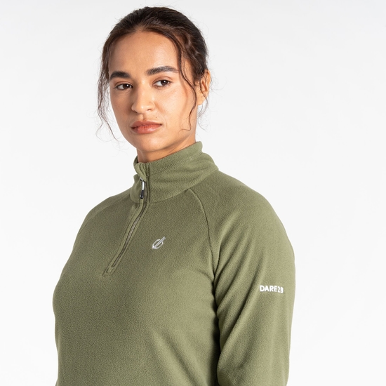 Damen Freeform II leichtes Fleece Olivgrün