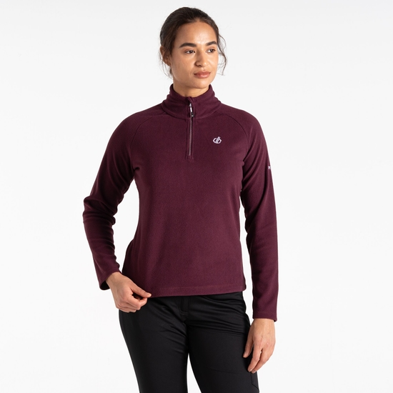 Freeform II Fleece mit halblangem Reißverschluss für Damen Fig Purple