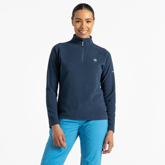 Freeform II Fleece mit halblangem Reißverschluss für Damen Blau