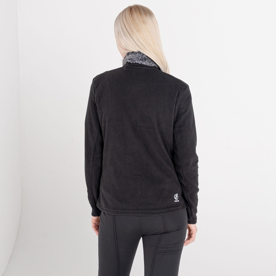 Women's Engross Faux Fur Trim Sweater Mid Grey Marl Black