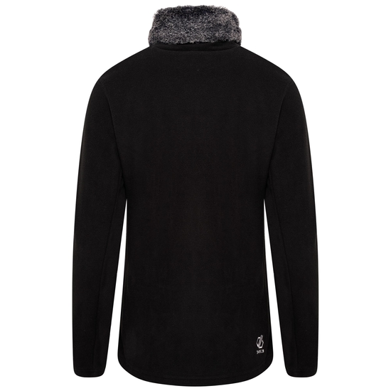 Women's Engross Faux Fur Trim Sweater Mid Grey Marl Black