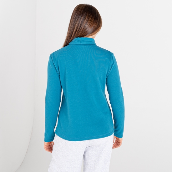 Swoop Sweatshirt zum Drüberziehen mit lässigem Kragen für Damen Blau