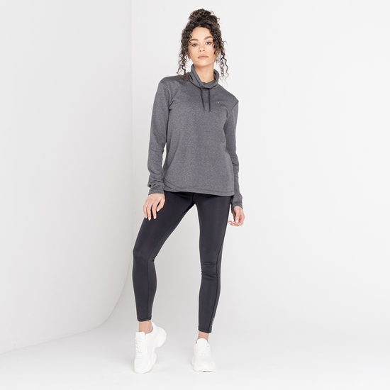 Women's Swoop Slouch Collar Sweater Charcoal Grey Marl