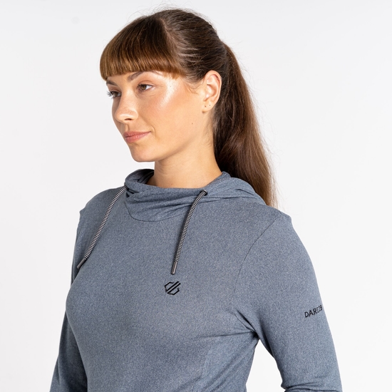 Women's Out & Out Overhead Hooded Fleece Orion Grey Marl