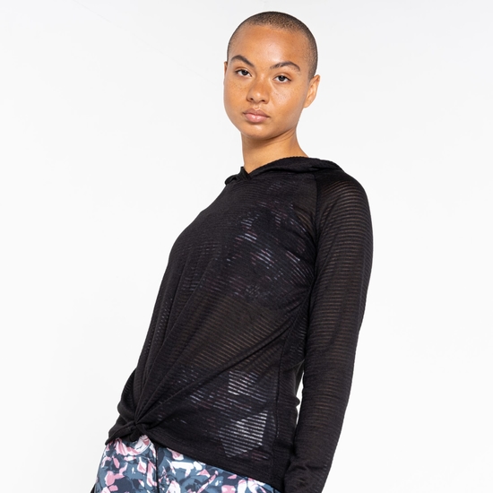 Damen Results leichtes Sweatshirt Schwarz