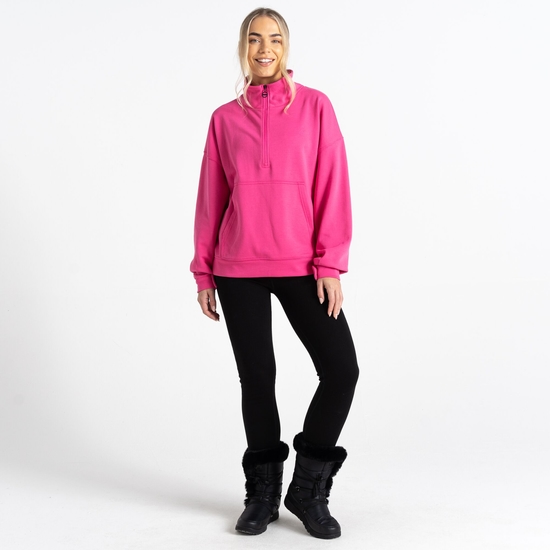 Women's Recoup II Half Zip Sweatshirt Pure Pink