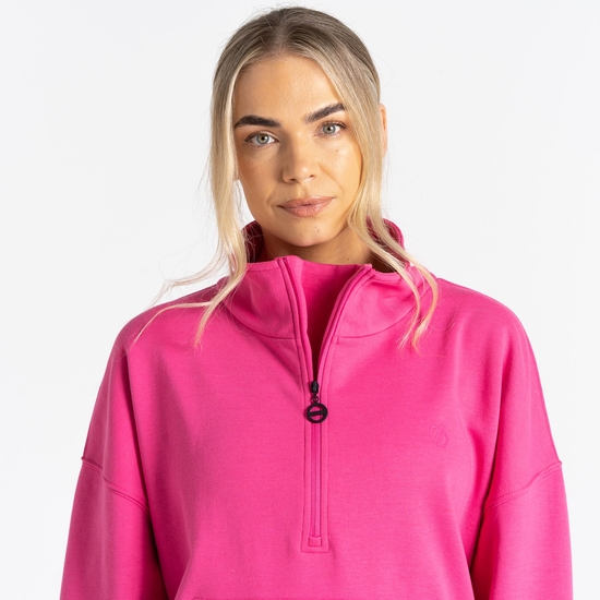 Women's Recoup II Half Zip Sweatshirt Pure Pink