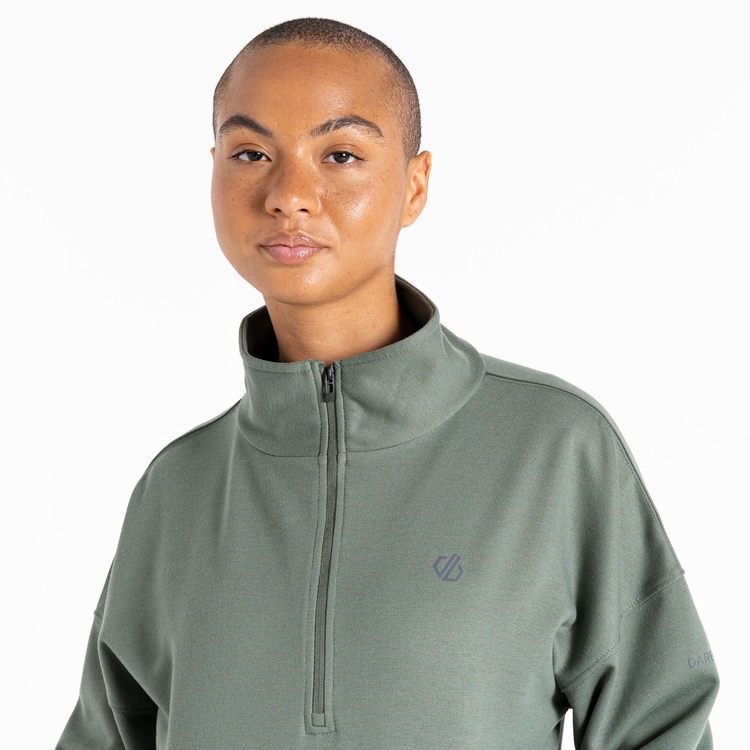 Sweat shirt demi zip best sale