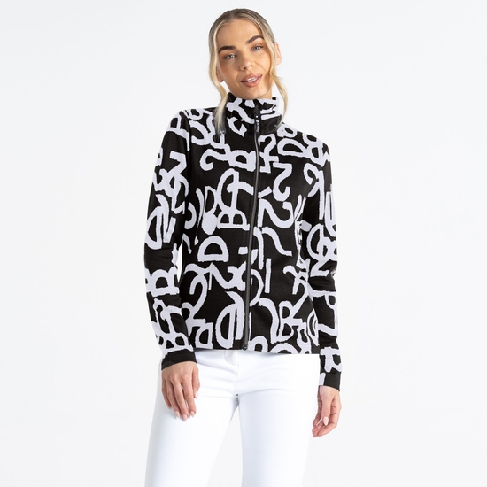 Damen Glades Sweatshirt  Schwarz Graffiti