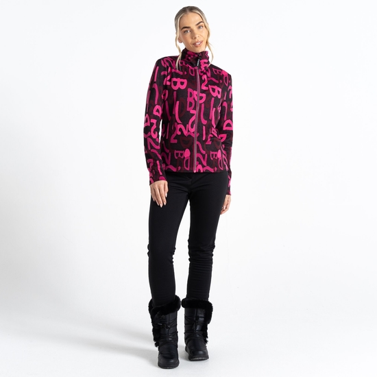 Women's Glades Sweater  Pure Pink Graffiti Print