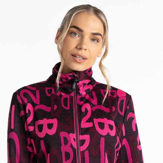 Women's Glades Sweater  Pure Pink Graffiti Print