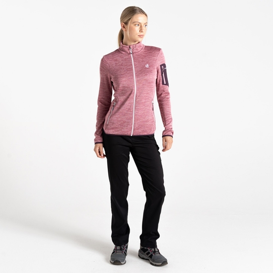 Women's Torrek Mountain Zip Through Fleece Lilas & Deep Plum 