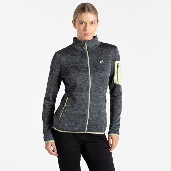 Women's Torrek Mountain Zip Through Fleece Stormy Weather & Butterfly Green 