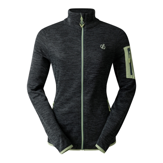 Women's Torrek Mountain Zip Through Fleece Stormy Weather & Butterfly Green 