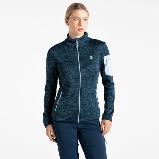 Women's Torrek Mountain Zip Through Fleece Moonlight Denim