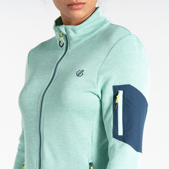 Women's Torrek Mountain Zip Through Fleece Mint Green