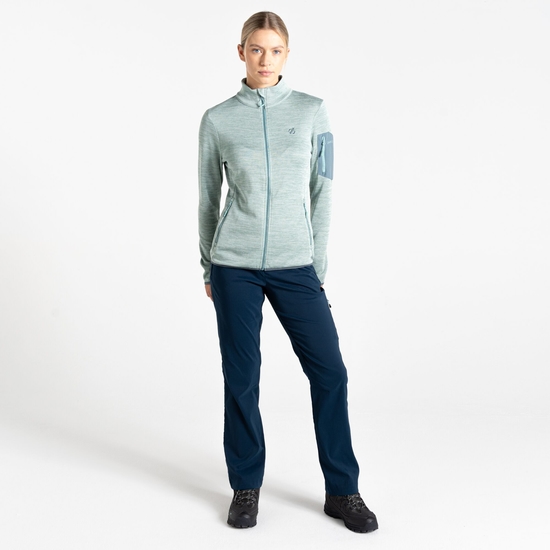Women's Torrek Mountain Zip Through Fleece Aquifer & Peach Bloom 