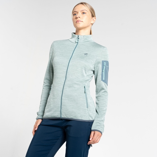 Women's Torrek Mountain Zip Through Fleece Aquifer & Peach Bloom 