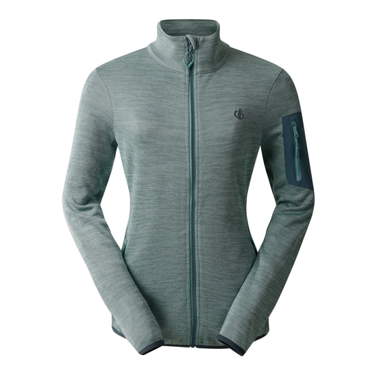 Women's Torrek Mountain Zip Through Fleece Aquifer & Peach Bloom 