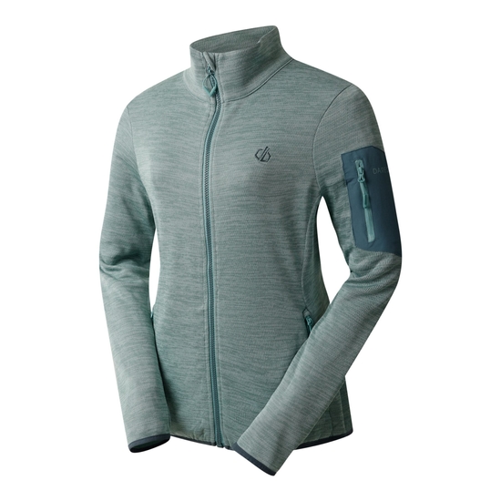 Women's Torrek Mountain Zip Through Fleece Aquifer & Peach Bloom 