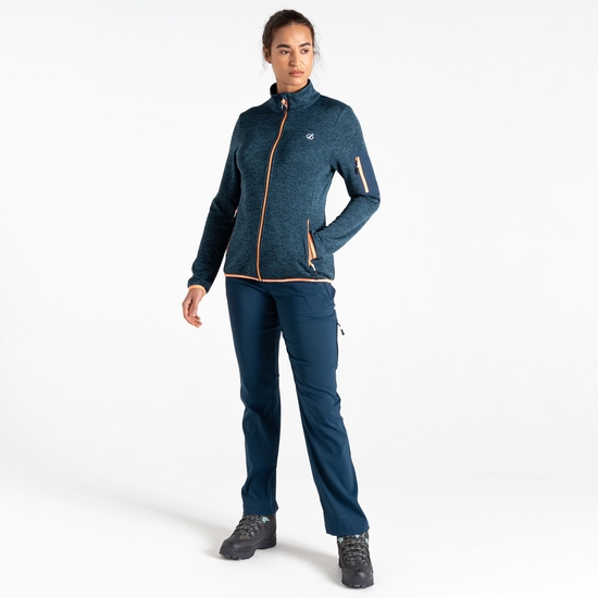 Women's Torrek Mountain Zip Through Fleece Moonlight Denim
