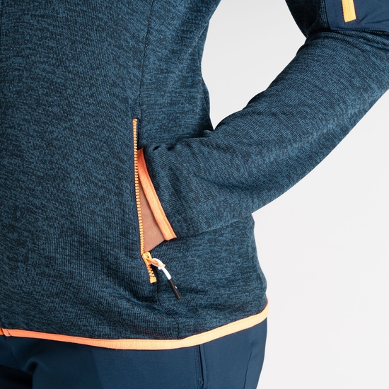 Women's Torrek Mountain Zip Through Fleece Moonlight Denim