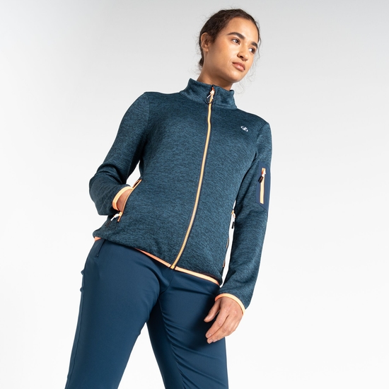 Women's Torrek Mountain Zip Through Fleece Moonlight Denim