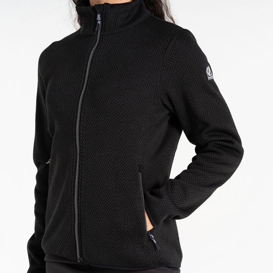 Damen Descend Sweatshirt Schwarz