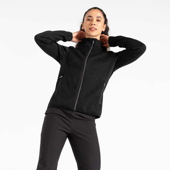 Damen Descend Sweatshirt Schwarz