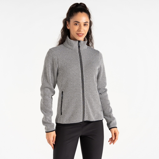 Damen Descend Sweatshirt Schwarz & Weiß