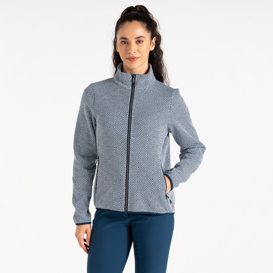 Women's Descend Sweater Moonlight Denim White