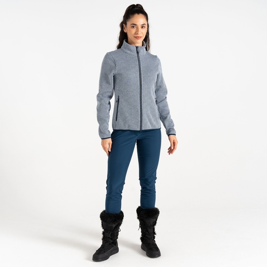 Damen Descend Sweatshirt Dunkelblau & Weiß